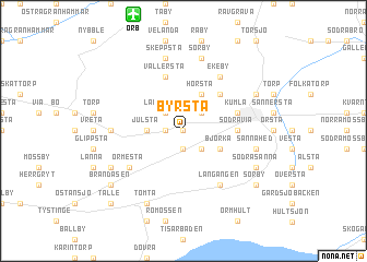 map of Byrsta