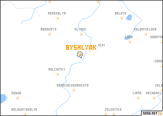 map of Byshlyak