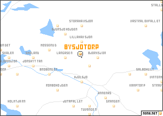 map of Bysjötorp