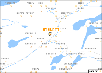 map of Byslätt