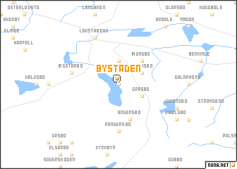 map of Bystaden