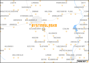 map of Bystra Śląska