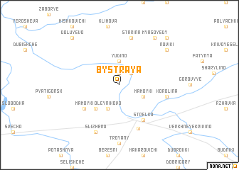 map of Bystraya