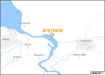 map of Bystraya