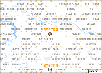 map of Bystrá