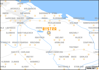 map of Bystra