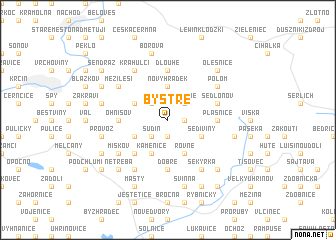 map of Bystré