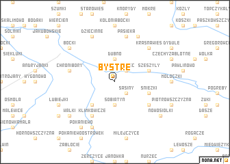 map of Bystre