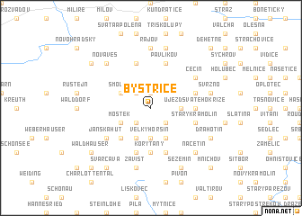 map of Bystřice