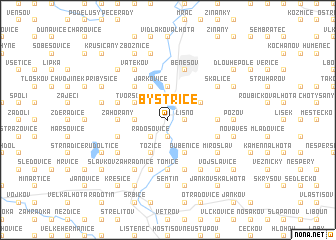 map of Bystřice