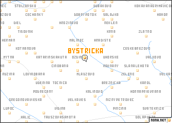 map of Bystrička