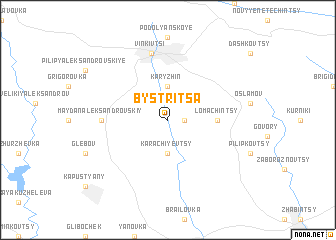 map of Bystritsa