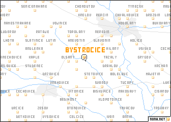 map of Bystročice