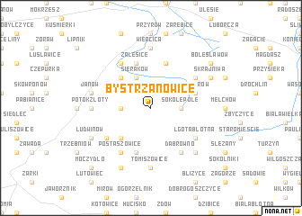 map of Bystrzanowice