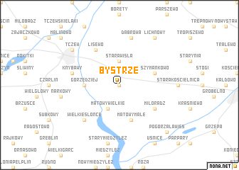 map of Bystrze