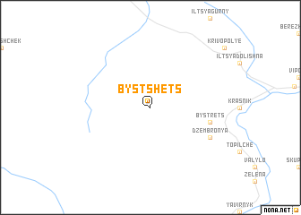 map of Bystshets