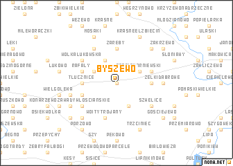 map of Byszewo