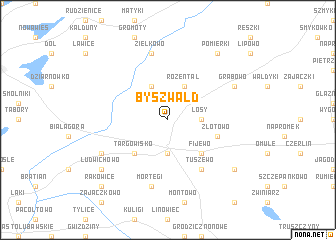 map of Byszwałd