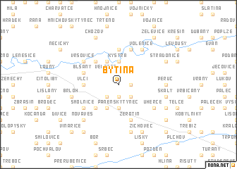 map of Bytina