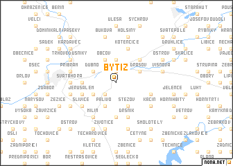 map of Bytíz