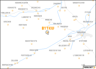 map of Bytkiv