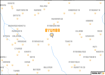 map of Byumba