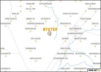 map of Byutenʼ