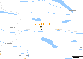 map of Byvattnet