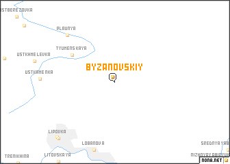 map of Byzanovskiy