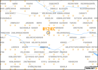 map of Byziec