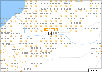 map of Bzaytā
