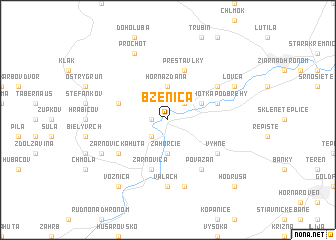 map of Bzenica
