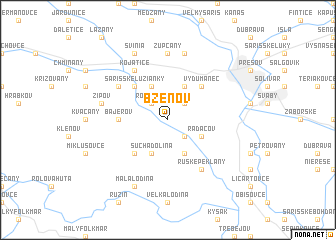 map of Bzenov