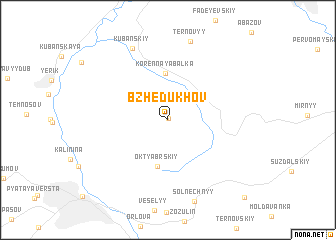 map of (( Bzhedukhov ))