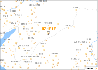 map of Bzhetë