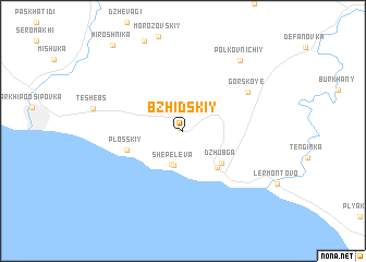 map of Bzhidskiy