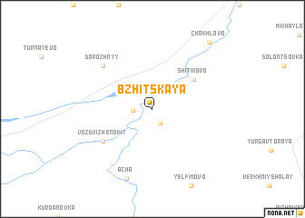 map of Bzhitskaya