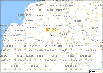 map of Bzîza