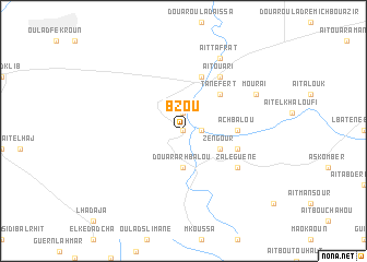 map of Bzou