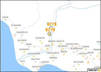 map of Bzybʼ