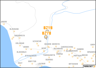 map of Bzybʼ