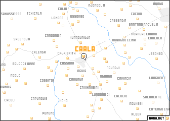 map of Caála