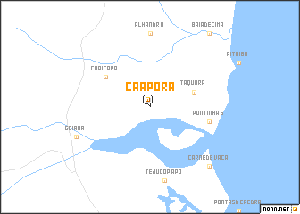 map of Caaporã