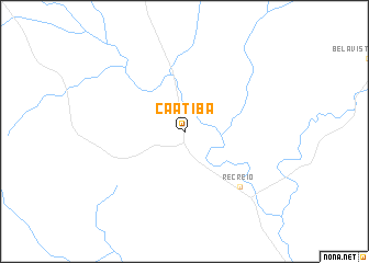 map of Caatiba