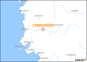 map of Cabadiangan