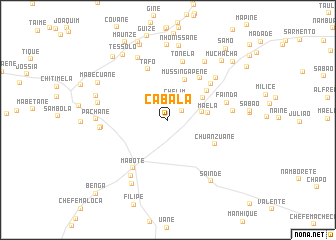 map of Cabala