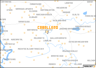 map of Caballero