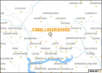 map of Caballo de Piedras