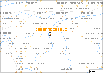 map of Cabanac-Cazaux