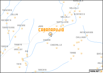 map of Cabana Pujío